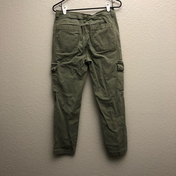 J. Crew Women’s Straight Leg Cargo Pant Olive Green Size 28 - Picture 5 of 8